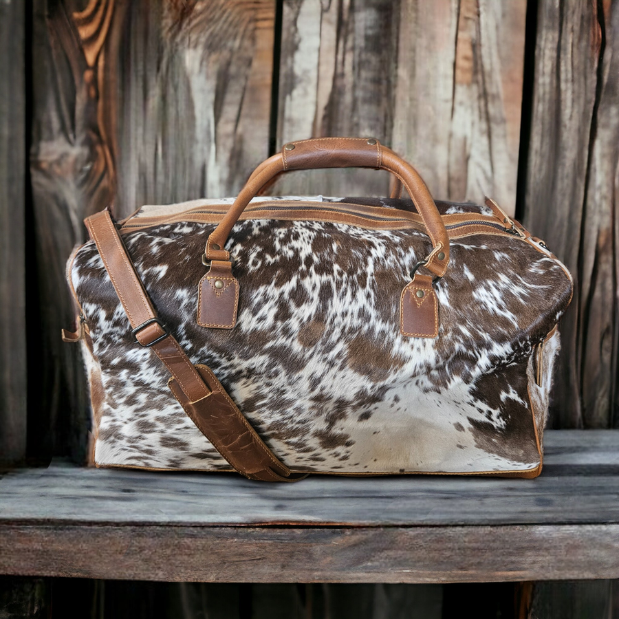 cowhide purse