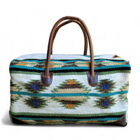 Bundle Deal Aspen Wool Southwestern Aztec Large Weekender Duffel Bag + Handwoven Wool Tote Purse - Ranch Junkie Mercantile LLC 