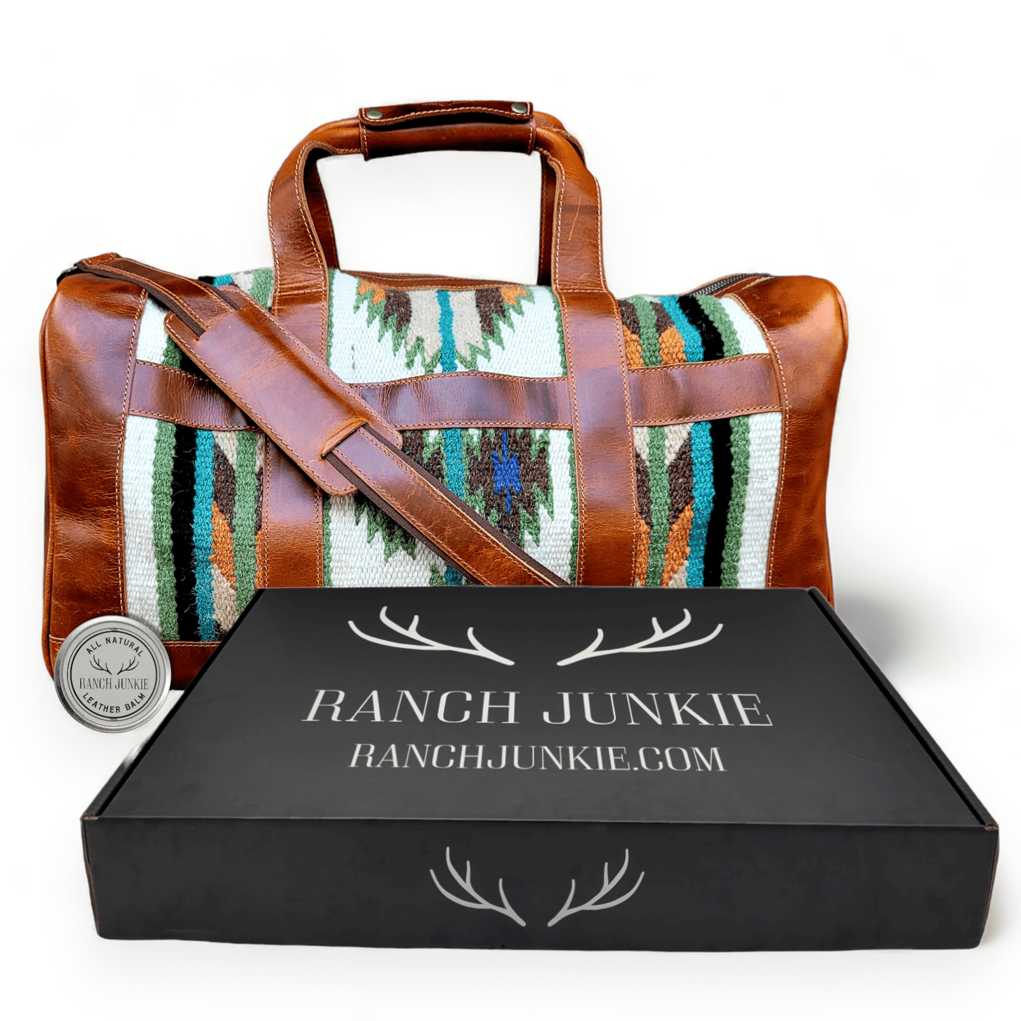 Turquoise Southwest 2024 Indian Longhorn Duffel Bag - Sizes Small and Large - Livestock Show