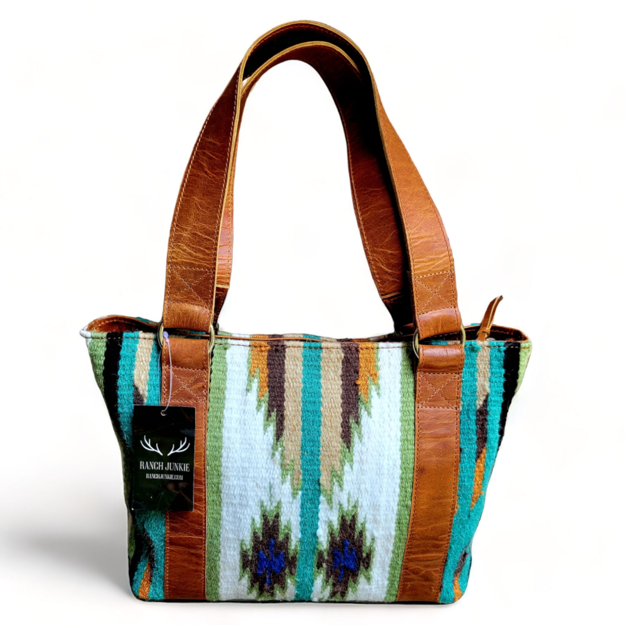 Bundle Deal Aspen Wool Southwestern Aztec Large Weekender Duffel Bag + Handwoven Wool Tote Purse - Ranch Junkie Mercantile LLC 