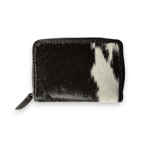 Cowhide Credit Card Wallet Cowhide Wallet Small Leather Highlands Wallet - Ranch Junkie Mercantile LLC 