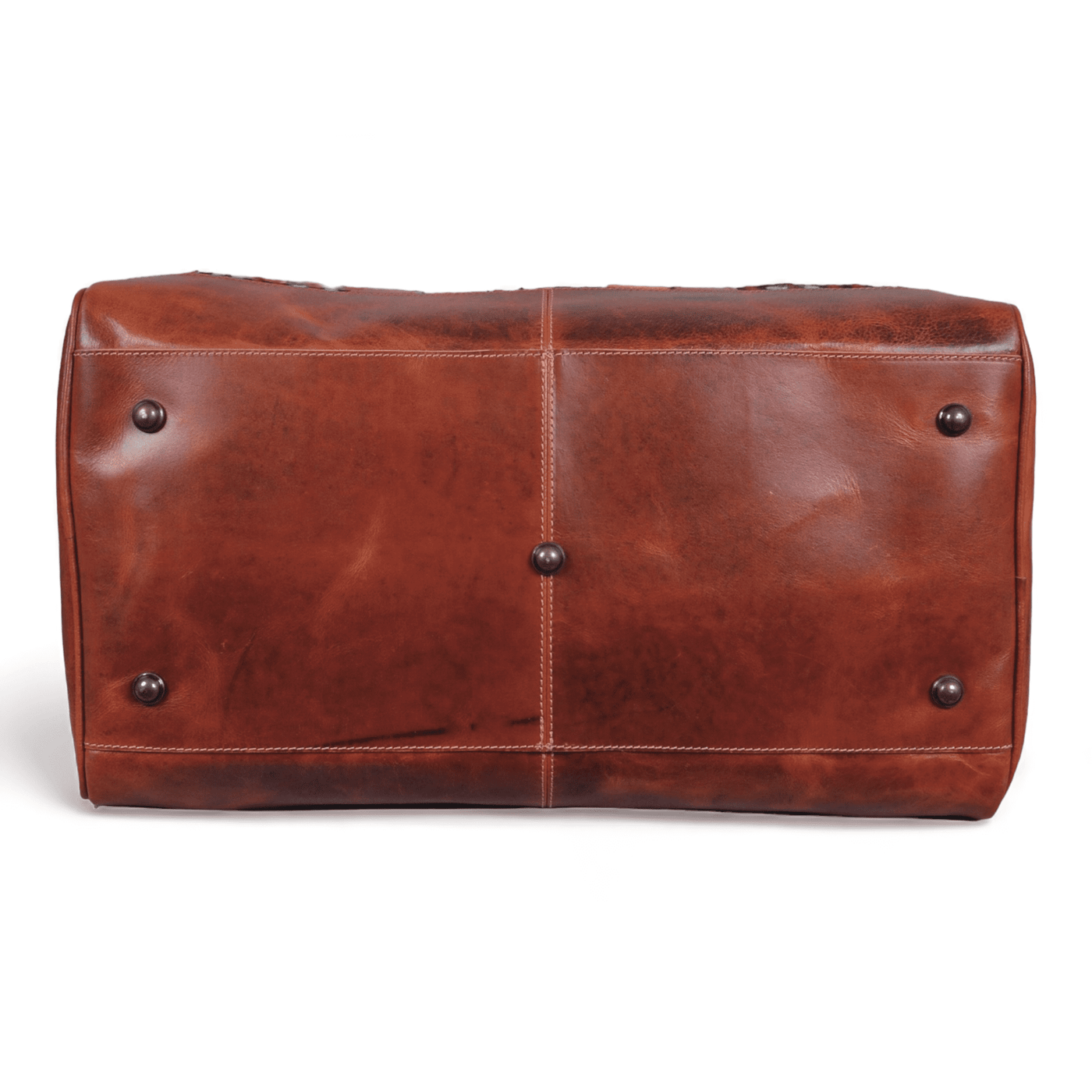 Sample Sale Highlands Saddle Large Genuine Cowhide Weekender Cowhide Duffel #4 - Ranch Junkie Mercantile LLC 