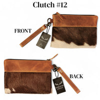 Sample Sale Highlands Genuine Cowhide Wristlet Clutch Bag - Ranch Junkie Mercantile LLC 