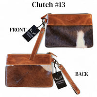 Sample Sale Highlands Genuine Cowhide Wristlet Clutch Bag - Ranch Junkie Mercantile LLC 