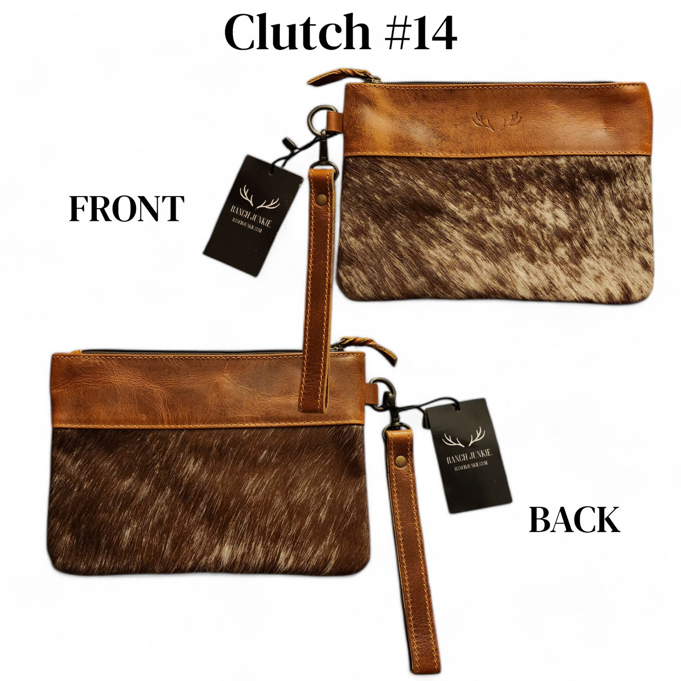 Sample Sale Highlands Genuine Cowhide Wristlet Clutch Bag - Ranch Junkie Mercantile LLC 