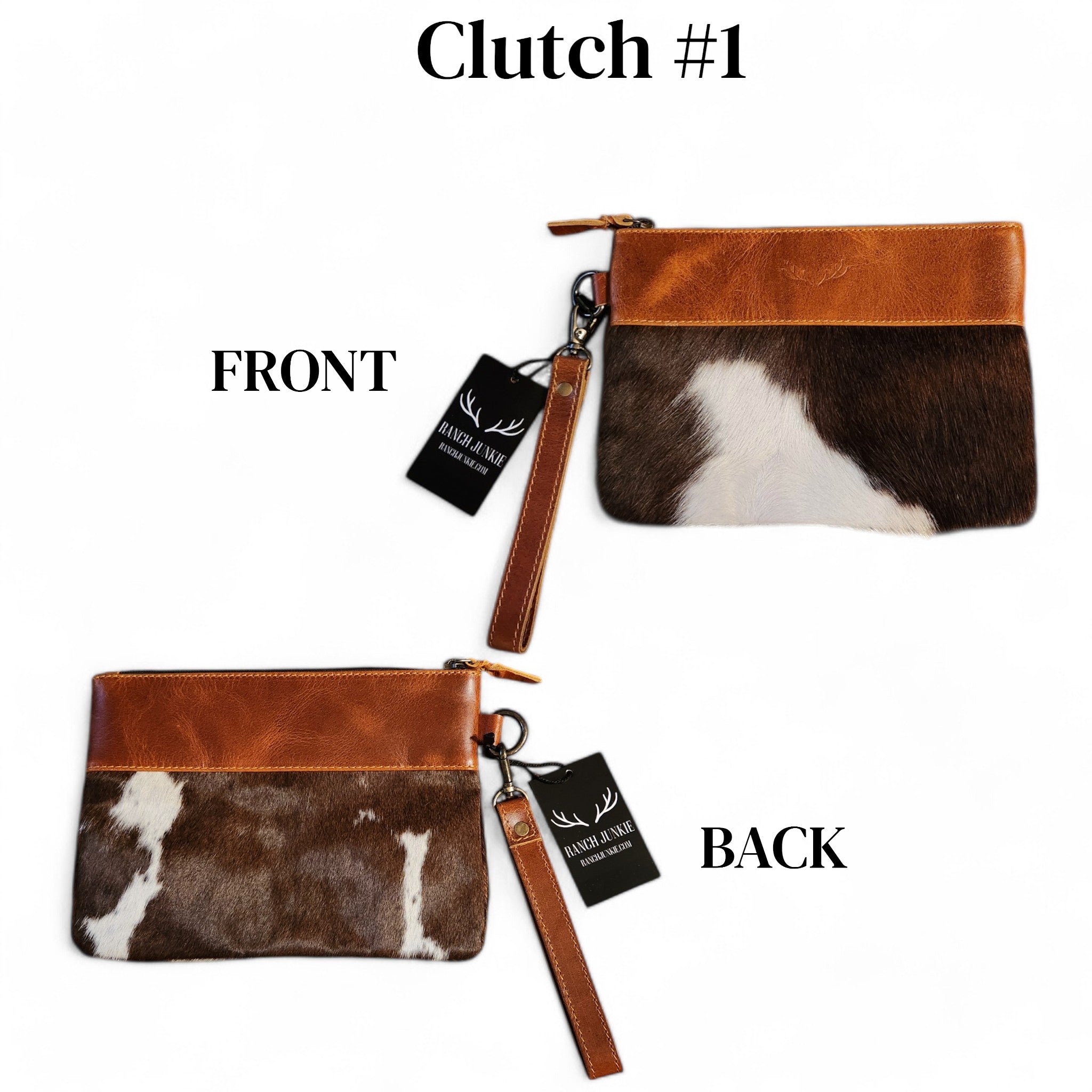 Sample Sale Highlands Genuine Cowhide Wristlet Clutch Bag - Ranch Junkie Mercantile LLC 