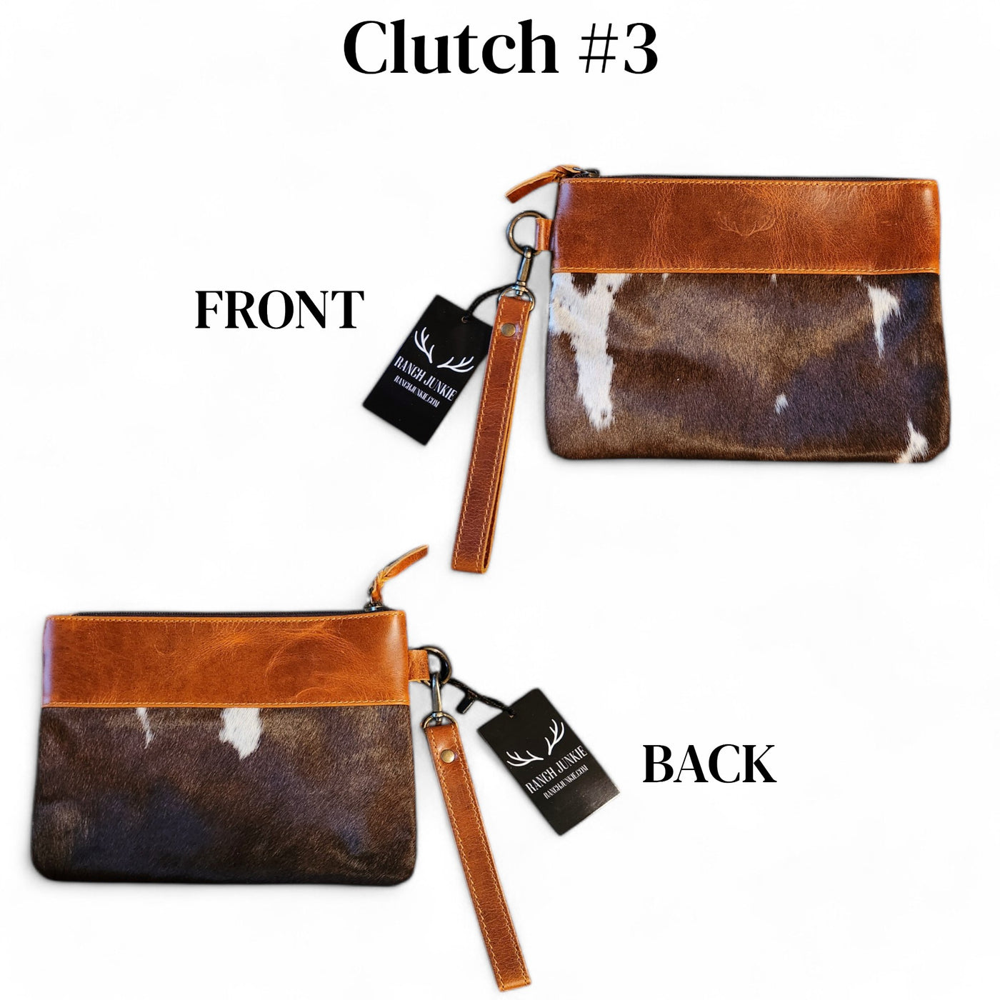 Sample Sale Highlands Genuine Cowhide Wristlet Clutch Bag - Ranch Junkie Mercantile LLC 