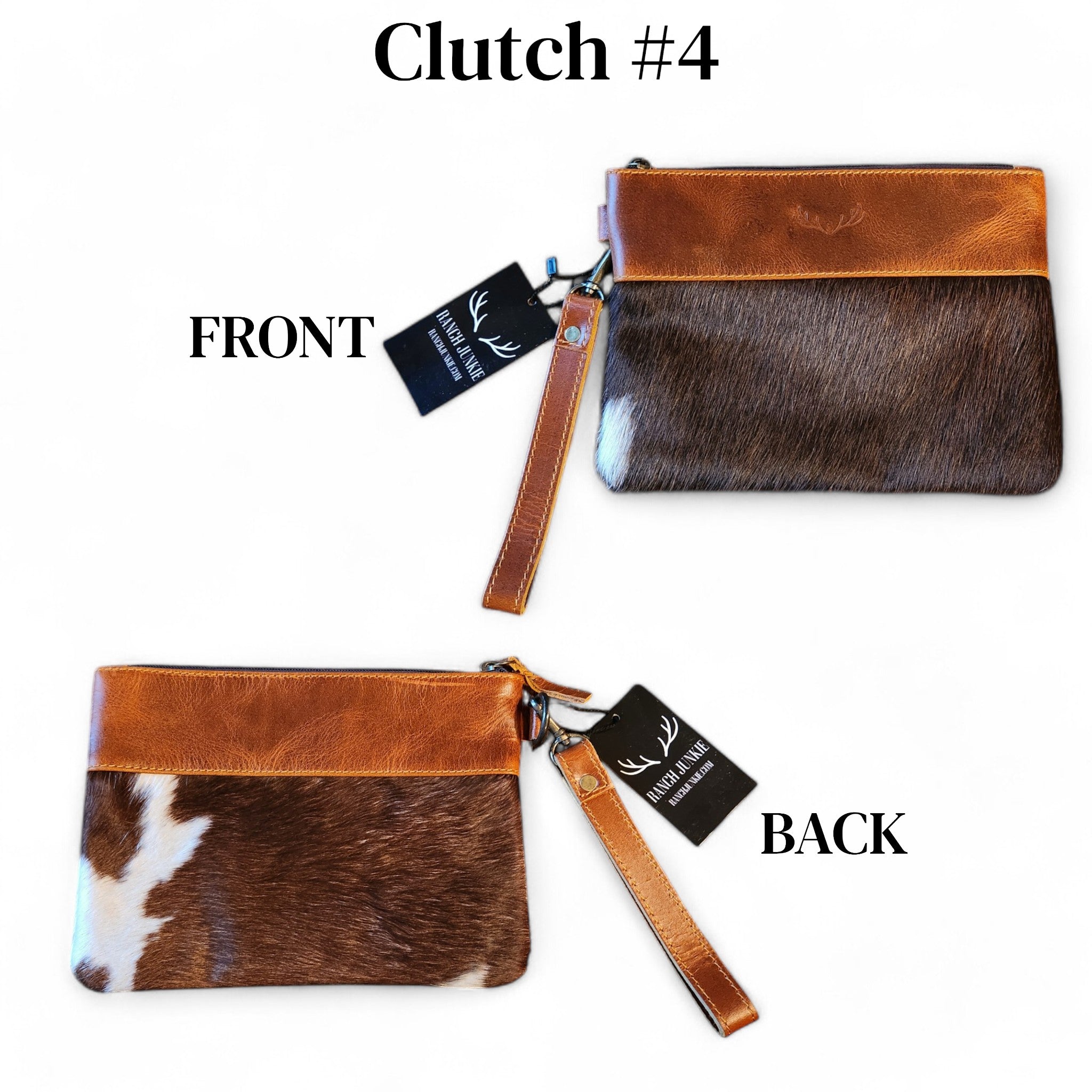 Sample Sale Highlands Genuine Cowhide Wristlet Clutch Bag - Ranch Junkie Mercantile LLC 