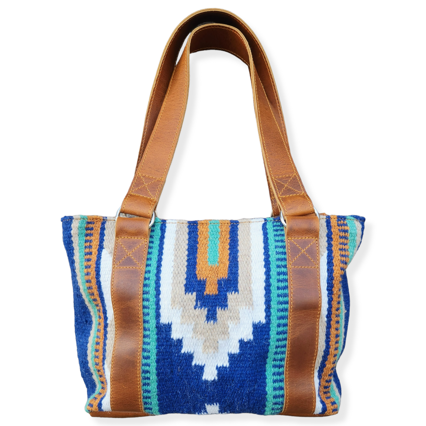 Bundle Deal Dakota Wool Southwestern Aztec Large Weekender Duffel Bag + Handwoven Wool Tote Purse - Ranch Junkie Mercantile LLC 