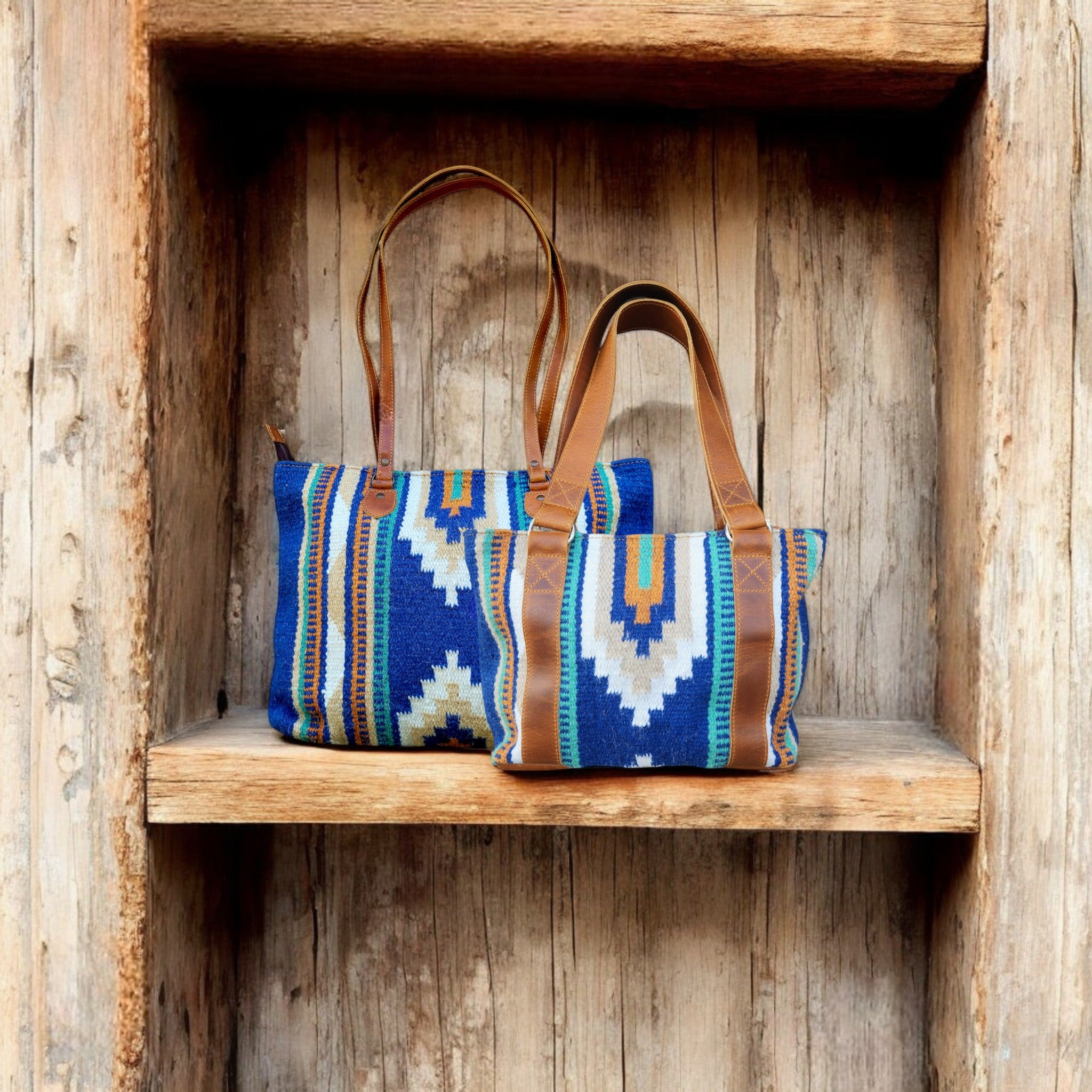 Bundle Deal Dakota Southwestern Handwoven Western Handbag + Dakota Large Handwoven Wool Boho Tote - Ranch Junkie Mercantile LLC 