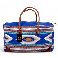 Bundle Deal Dakota Wool Southwestern Aztec Large Weekender Duffel Bag + Handwoven Wool Tote Purse - Ranch Junkie Mercantile LLC 