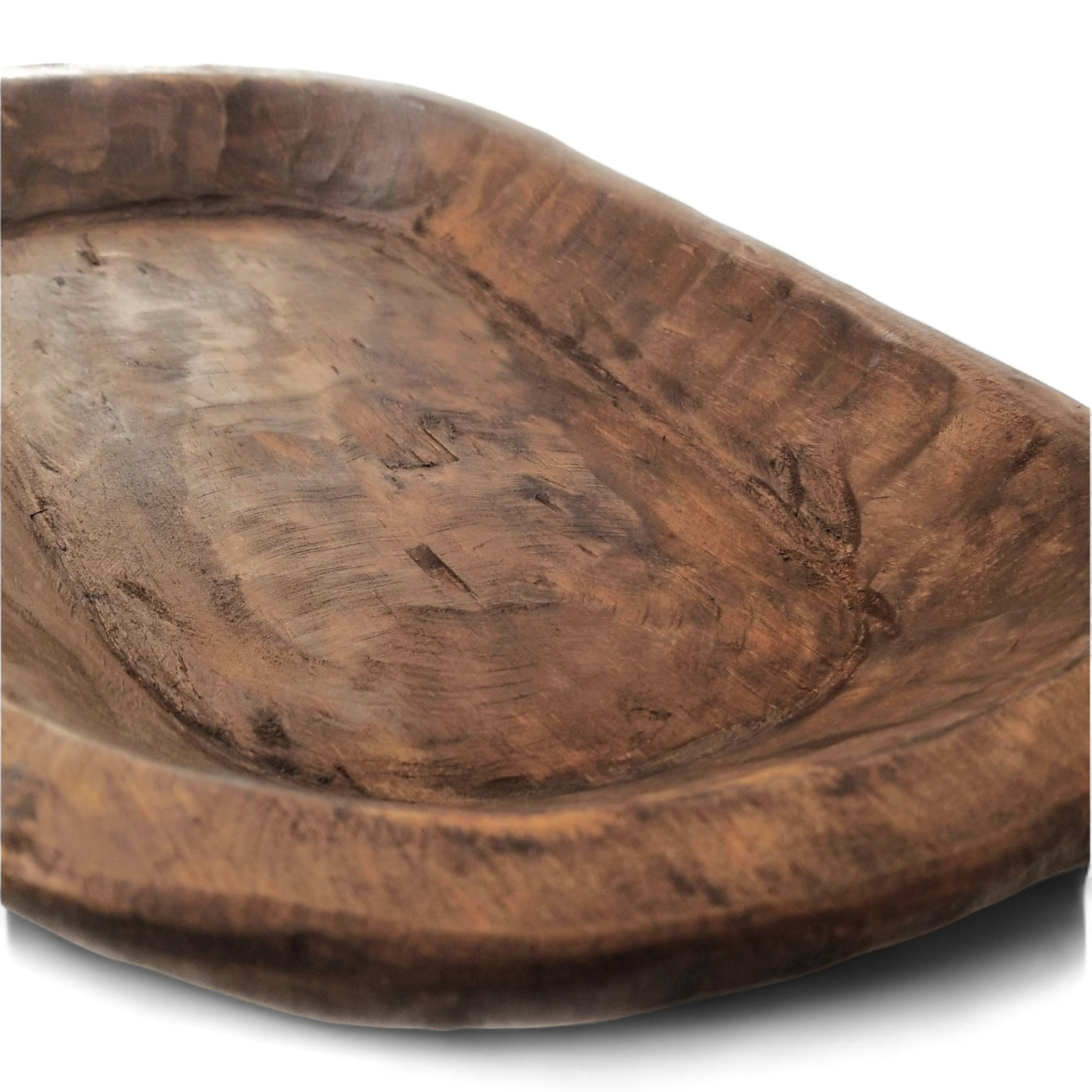 19"-22" Long Decorative Wood Dough Bowl - The Weston Dough Bowl - Ranch Junkie Mercantile LLC 