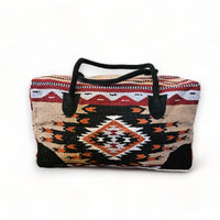 Southwestern Large Weekender Travel Bag Duffle Bag Boho Travel Bag- The Del Rio Go West Weekender - Ranch Junkie Mercantile LLC 