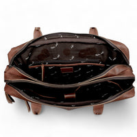 Denali Navigator Vintage Leather Large Messenger Bag Computer Bag - Ranch Junkie Mercantile LLC 