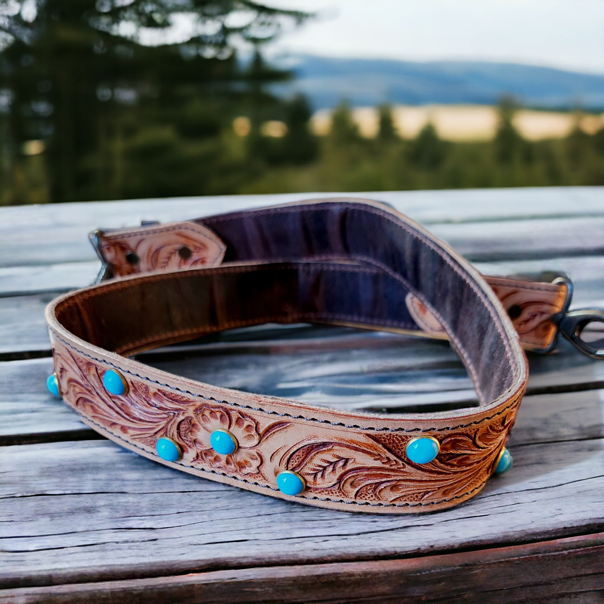 Tooled purse strap sale