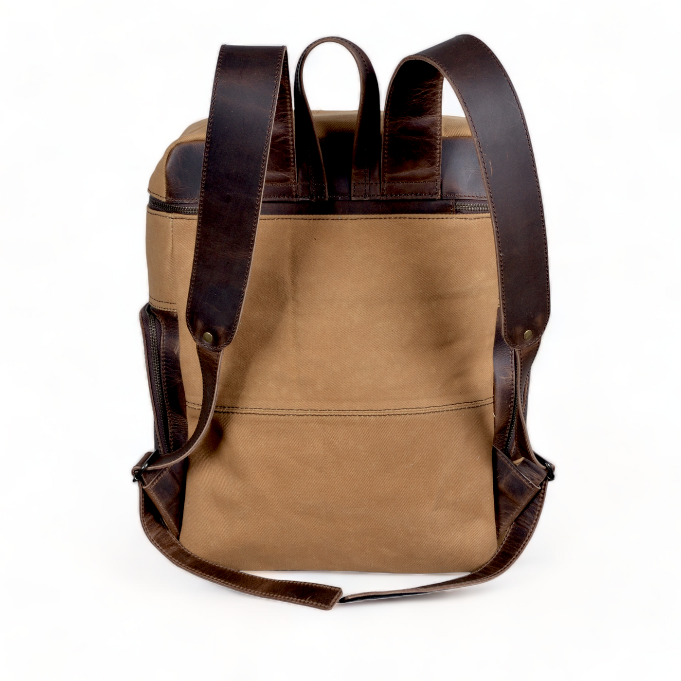 Bundle Deal Canvas/Leather Drifter Backpack + Toiletry Bag Tan - Ranch Junkie Mercantile LLC 