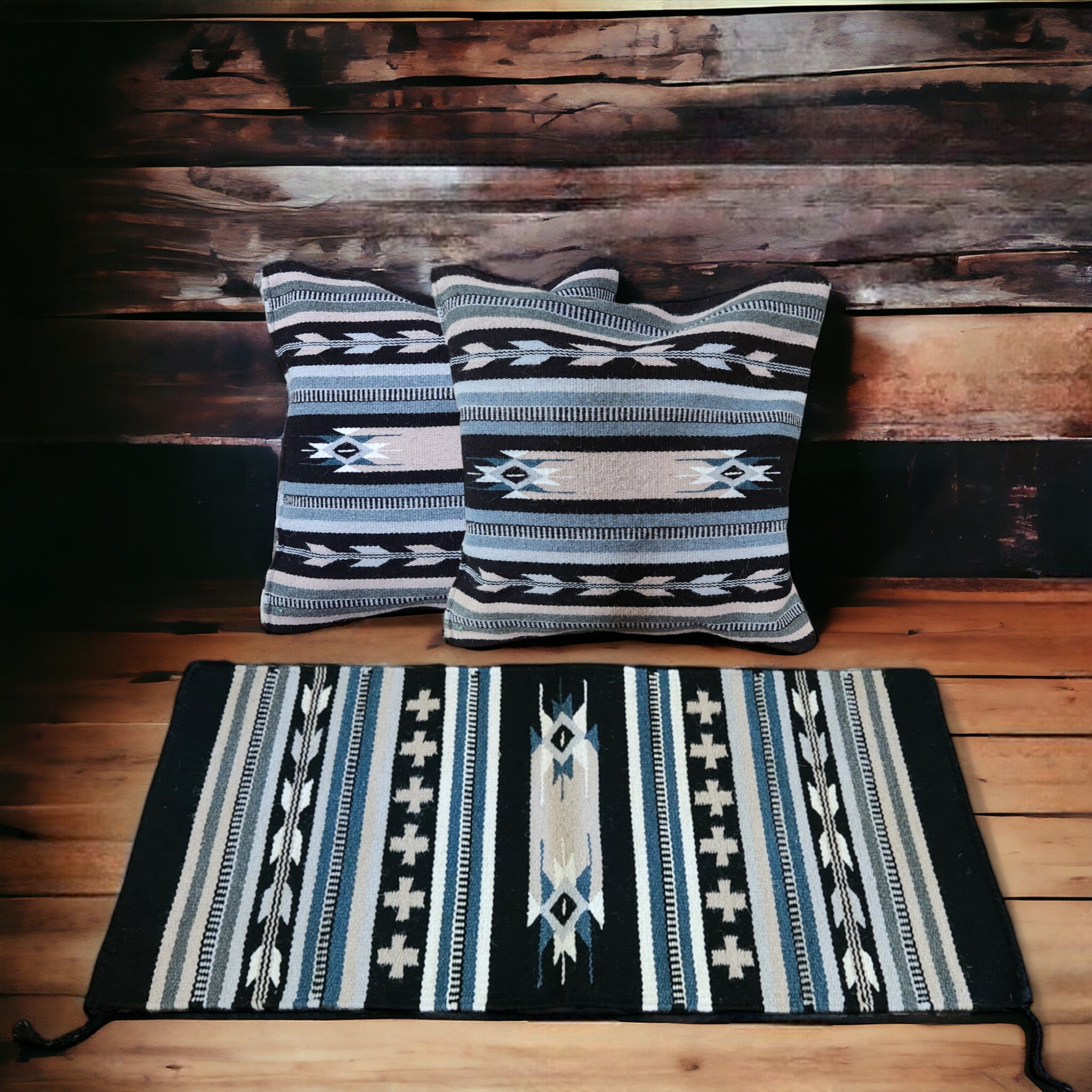 Bundle Deal Grand Ridge Southwestern Rug + Grand Ridge Southwestern Pillow Bundle - Ranch Junkie Mercantile LLC 