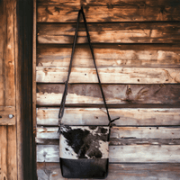 Bundle Deal Highlands Cowhide Crossbody Purse + Cowhide Credit Card Wallet - Ranch Junkie Mercantile LLC 