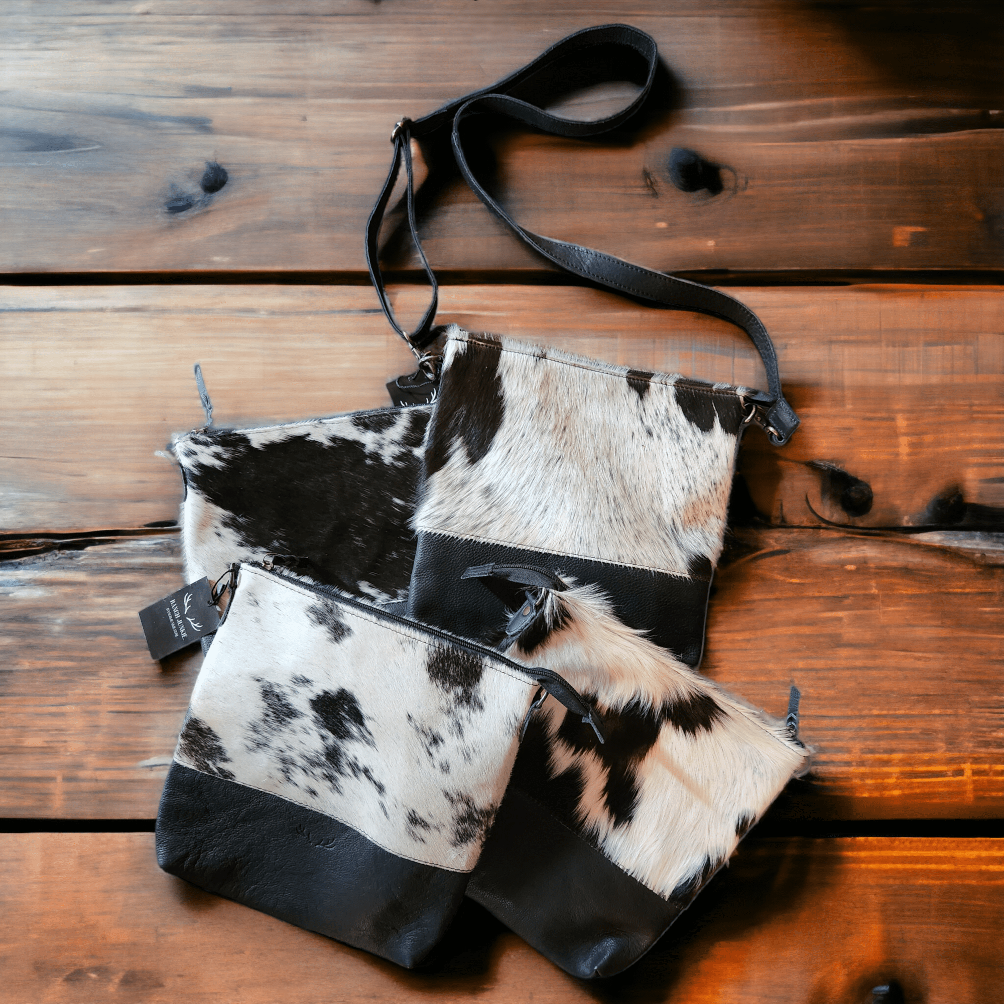 Genuine Cow top Hive Crossbody Bag