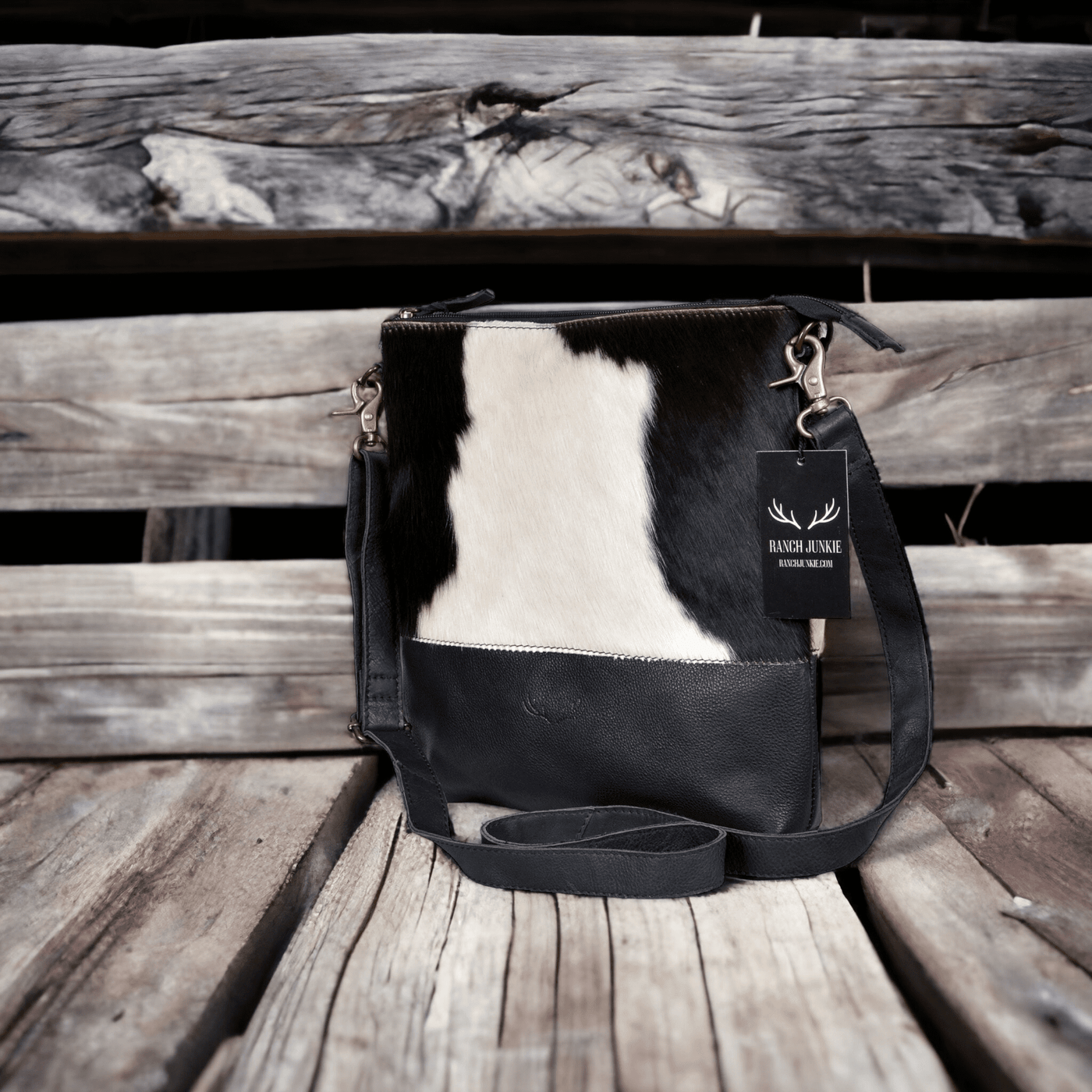 Real Cowhide Crossbody Purse Handbag Bags Cow Leather Fur Shoulder Bag  Unique