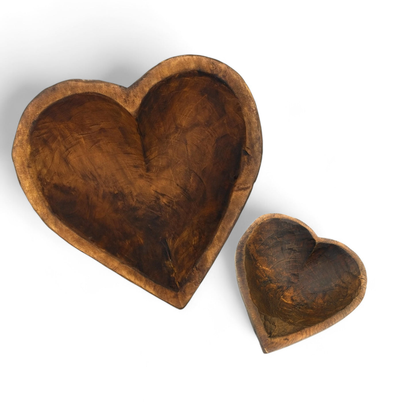 Bundle Deal Large Heart Bowl + Itty Bitty Heart Bowl Bundle Heart Dough Bowl Bundle - Ranch Junkie Mercantile LLC 