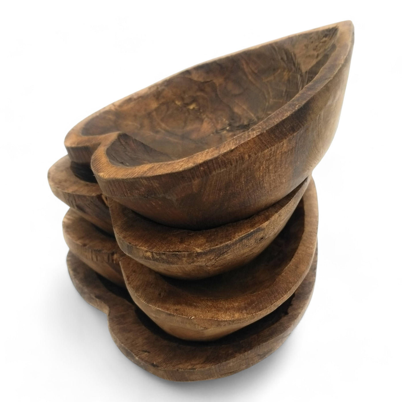 Wood Heart Bowl- Three Sizes- Wood Dough Bowl - Ranch Junkie Mercantile LLC 