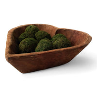 Wood Heart Bowl- Three Sizes- Wood Dough Bowl - Ranch Junkie Mercantile LLC 