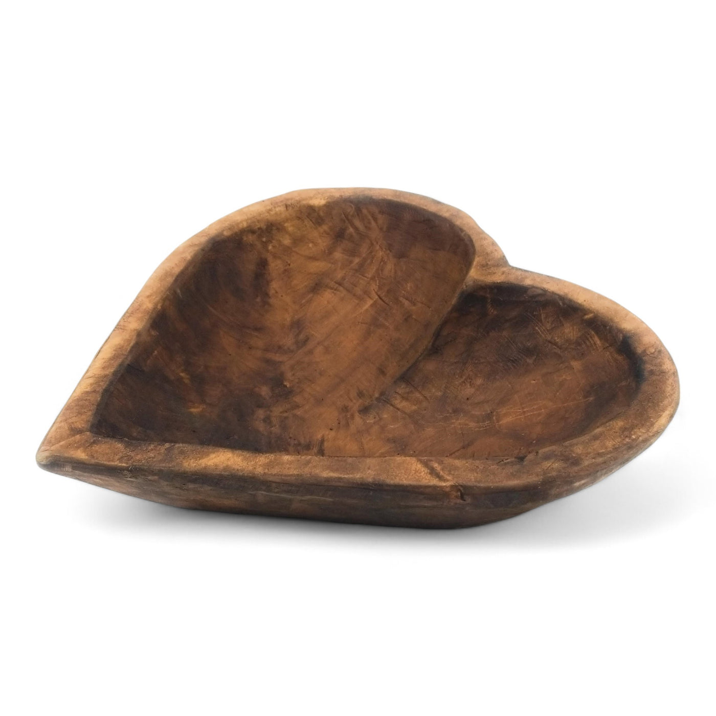 Wood Heart Bowl- Three Sizes- Wood Dough Bowl - Ranch Junkie Mercantile LLC 