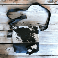 Bundle Deal Highlands Cowhide Crossbody Purse + Cowhide Credit Card Wallet - Ranch Junkie Mercantile LLC 