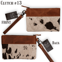 Sample Sale Highlands Genuine Cowhide Wristlet Clutch Bag - Ranch Junkie Mercantile LLC 