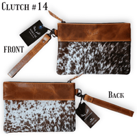 Sample Sale Highlands Genuine Cowhide Wristlet Clutch Bag - Ranch Junkie Mercantile LLC