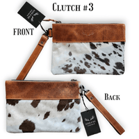 Sample Sale Highlands Genuine Cowhide Wristlet Clutch Bag - Ranch Junkie Mercantile LLC 