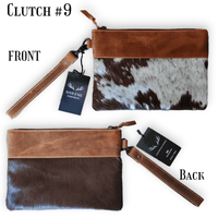 Sample Sale Highlands Genuine Cowhide Wristlet Clutch Bag - Ranch Junkie Mercantile LLC