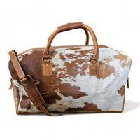 Sample Sale Highlands Saddle Large Genuine Cowhide Weekender Cowhide Duffel #10