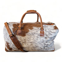 Sample Sale Highlands Saddle Large Genuine Cowhide Weekender Cowhide Duffel #13 - Ranch Junkie Mercantile LLC 