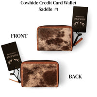 Sample Sale Highlands Genuine Cowhide Credit Card Wallet - Ranch Junkie Mercantile LLC 