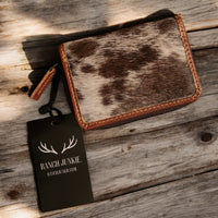 Sample Sale Highlands Genuine Cowhide Credit Card Wallet - Ranch Junkie Mercantile LLC 