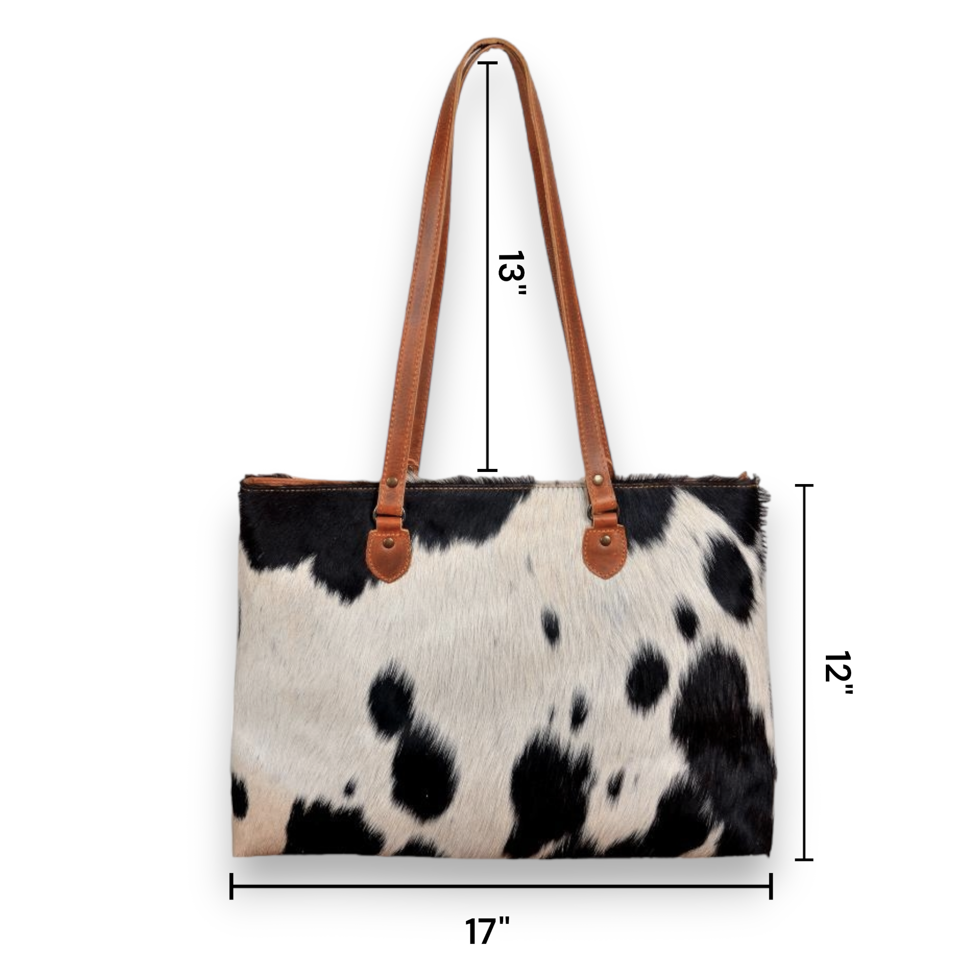 Bundle Deal Highlands Black Cowhide Large Tote + Credit Card Wallet - Ranch Junkie Mercantile LLC 