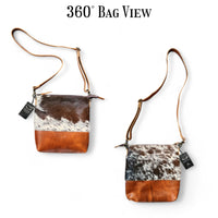 Sample Sale Highlands Genuine Cowhide Saddle Crossbody Bag Crossbody Purse #1 - Ranch Junkie Mercantile LLC 