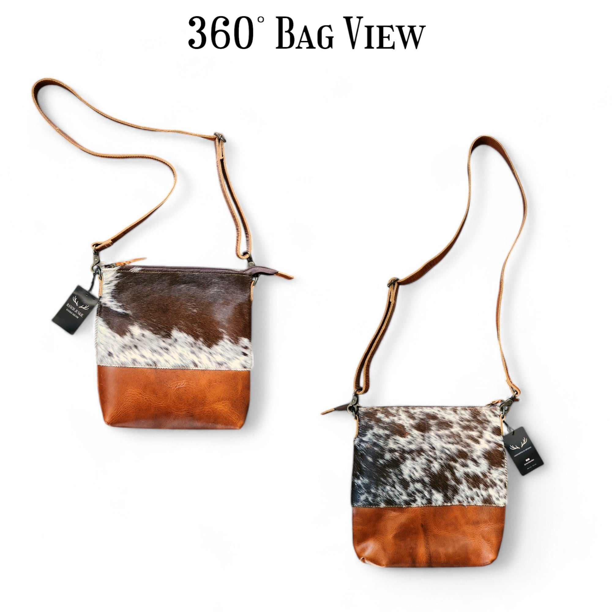 Sample Sale Highlands Genuine Cowhide Saddle Crossbody Bag Crossbody Purse #1 - Ranch Junkie Mercantile LLC 