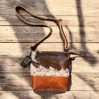 Sample Sale Highlands Genuine Cowhide Saddle Crossbody Bag Crossbody Purse #1 - Ranch Junkie Mercantile LLC 