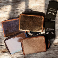 Sample Sale Highlands Genuine Cowhide Credit Card Wallet - Ranch Junkie Mercantile LLC 