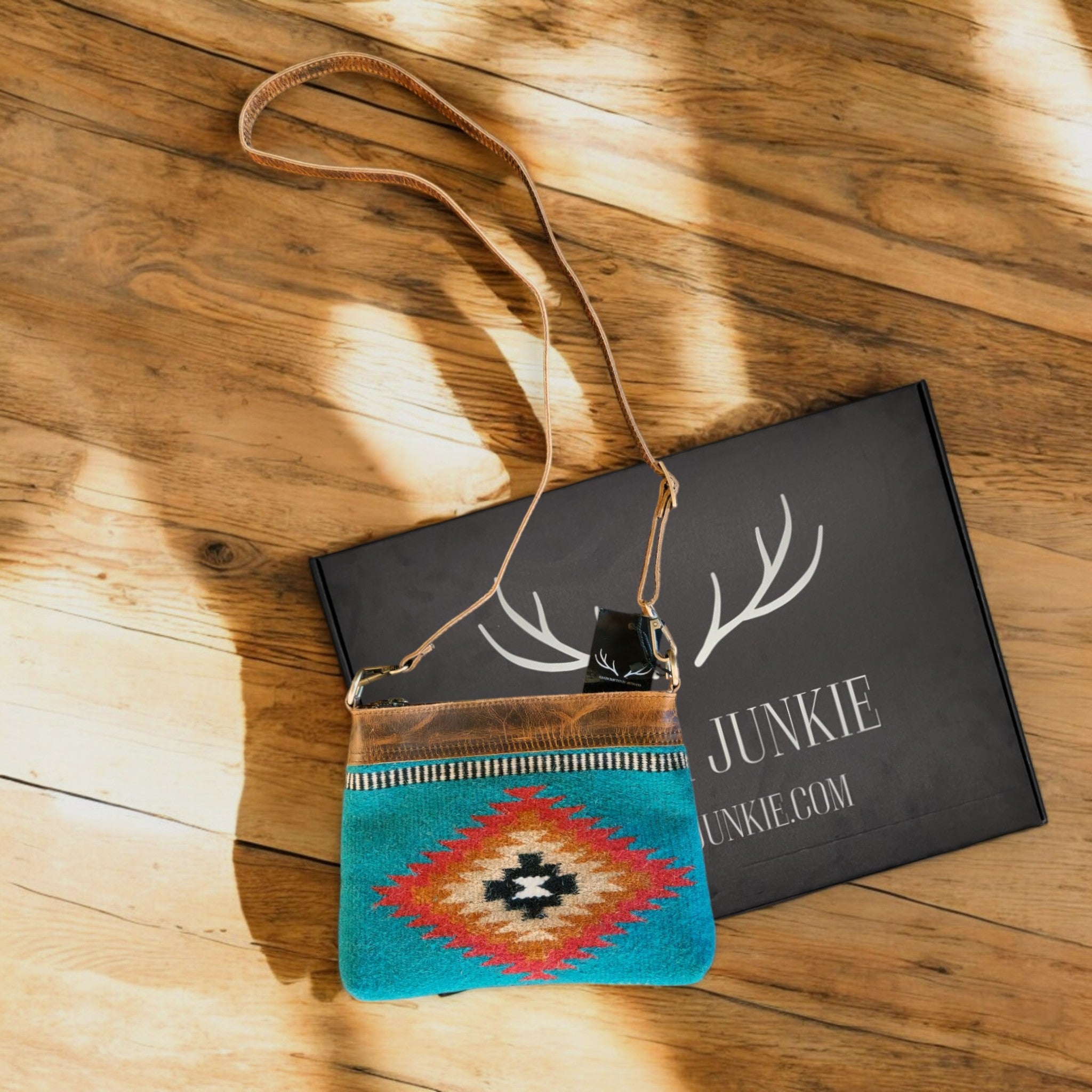 Highlands Handcrafted Cowhide And Vintage Leather Crossbody - Ranch Junkie Mercantile LLC 