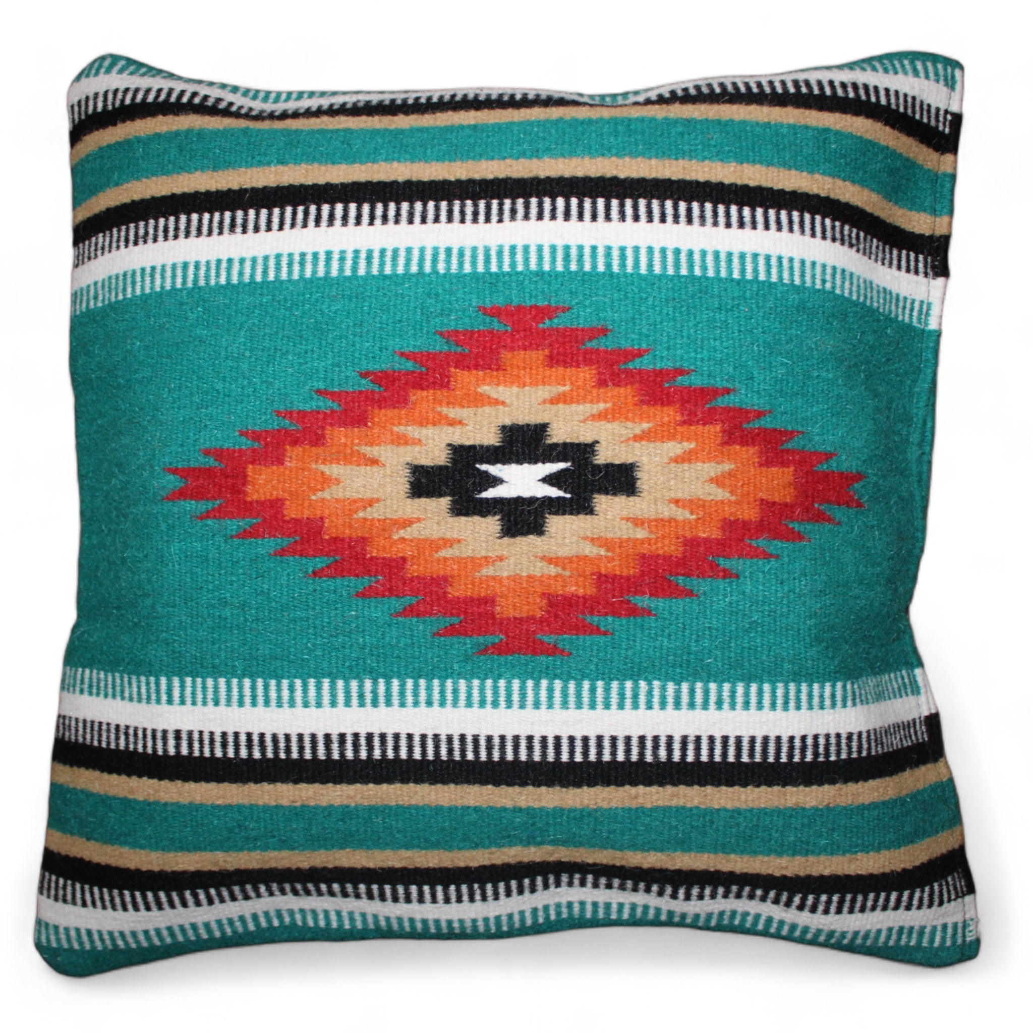 20 X 20 Handwoven Wool Southwestern Pillows - Western Pillow Covers - Ranch Junkie Mercantile LLC 