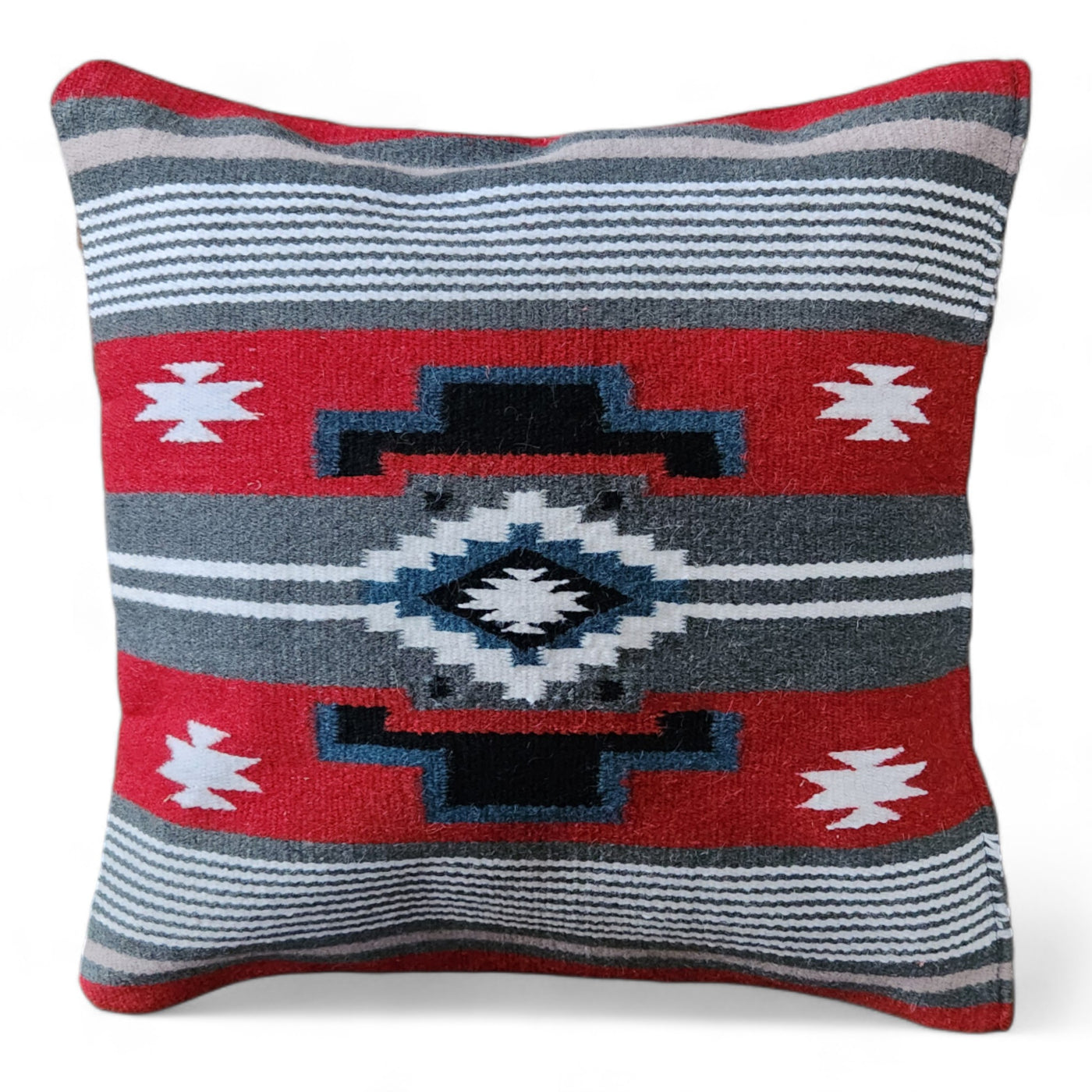 20 X 20 Handwoven Wool Southwestern Pillows - Western Pillow Covers - Ranch Junkie Mercantile LLC 