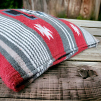 20 X 20 Handwoven Wool Southwestern Pillows - Western Pillow Covers - Ranch Junkie Mercantile LLC 