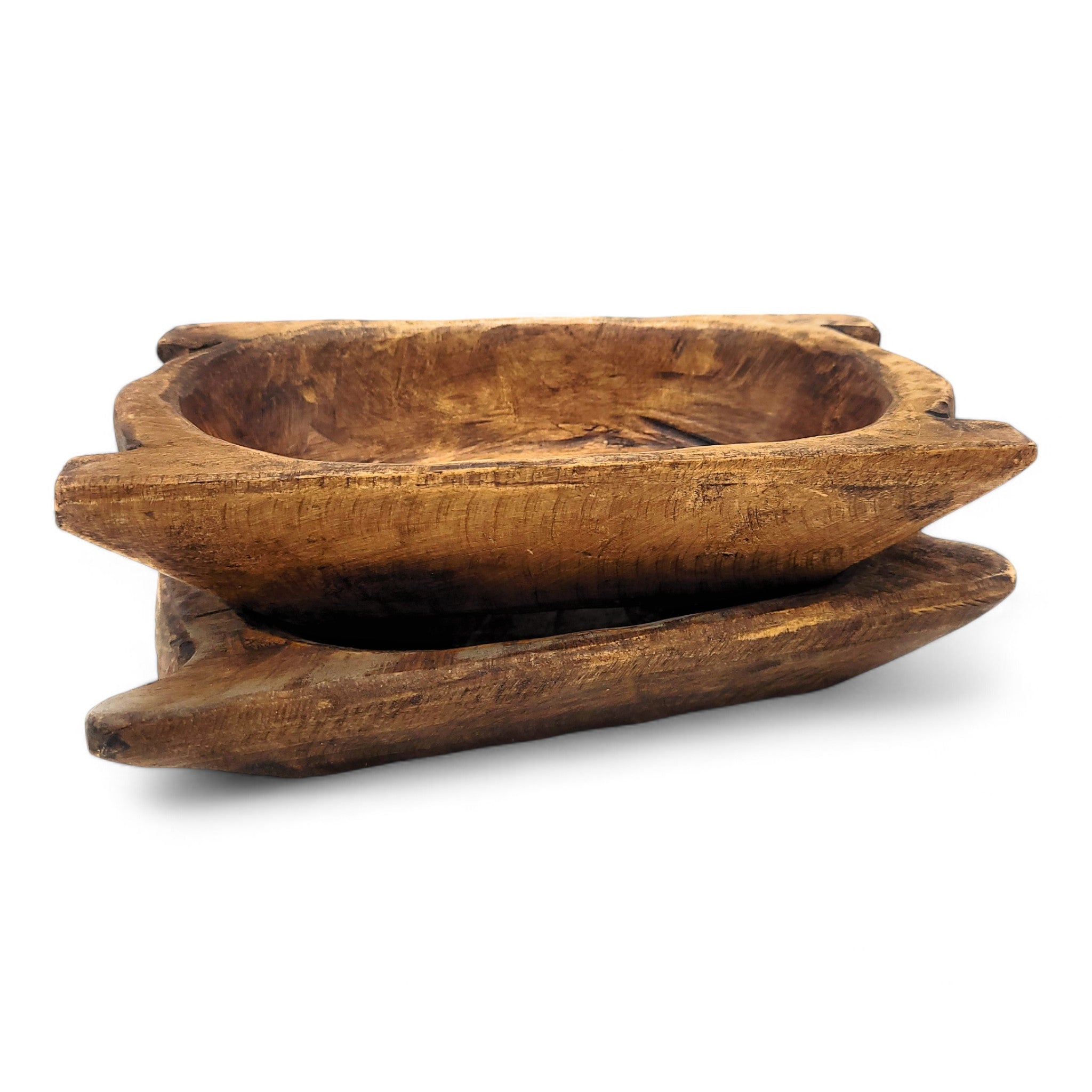 The Montana Dough Bowl Three Sizes, Table Center Piece, Decorative Bowl + Moss Balls - Ranch Junkie Mercantile LLC 