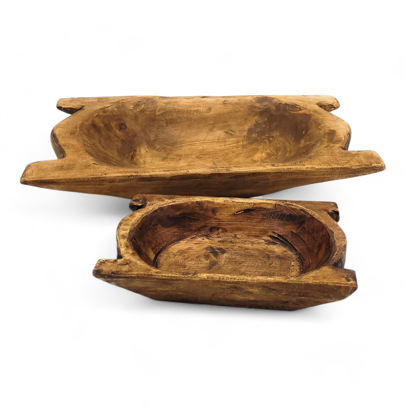 The Montana Dough Bowl Three Sizes, Table Center Piece, Decorative Bowl + Moss Balls - Ranch Junkie Mercantile LLC 