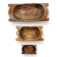 The Montana Dough Bowl Three Sizes, Table Center Piece, Decorative Bowl + Moss Balls - Ranch Junkie Mercantile LLC 