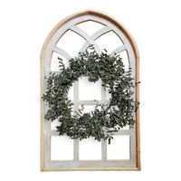 Farmhouse Wall Decor Window Arch - The Paradise Fields Large Wood Window Frame 2 Sizes 44" and 48" - Ranch Junkie Mercantile LLC 